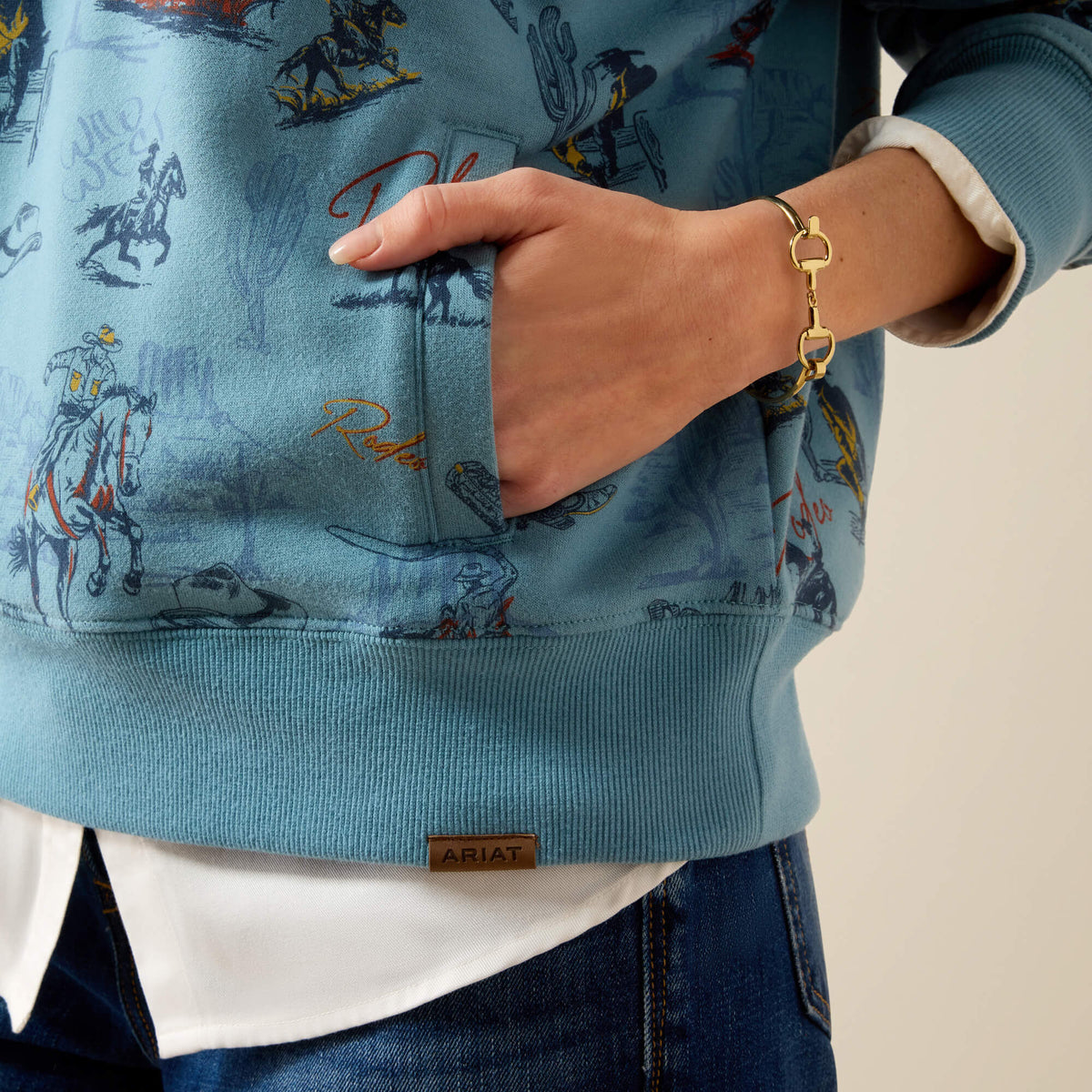 Painted 1/2 Zip Sweatshirt - US 6299