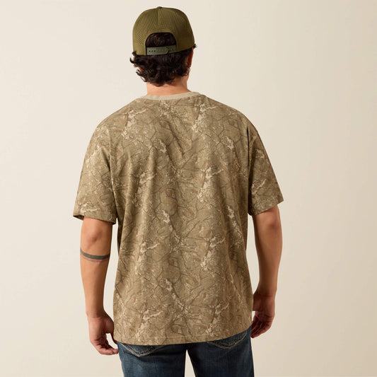 All Over Print Camo ToughStock Boxy T-Shirt - US 3847