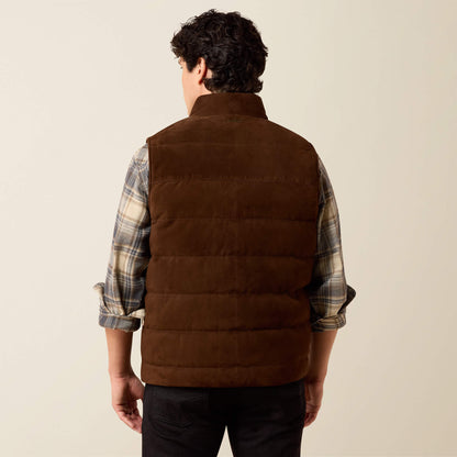 Bench Made Goat Suede Puffer Vest - US 4533