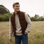 Bench Made Goat Suede Puffer Vest - US 4533