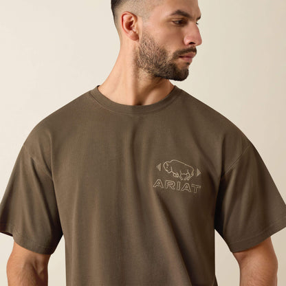 Ariat Buffalo Bandana ToughStock Boxy T-Shirt - US 7436