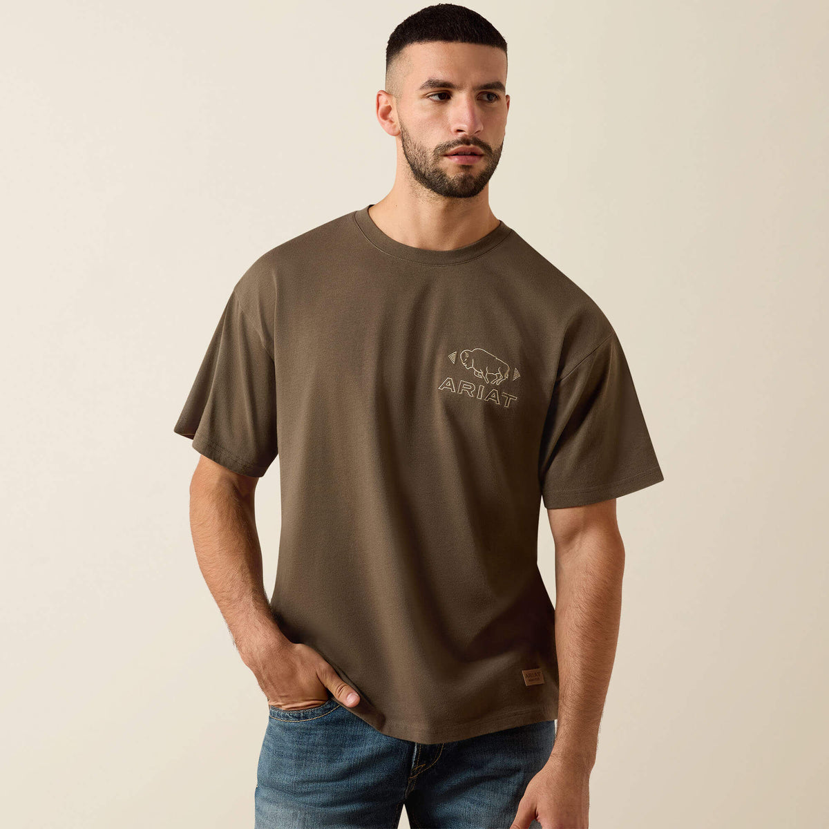 Ariat Buffalo Bandana ToughStock Boxy T-Shirt - US 7436