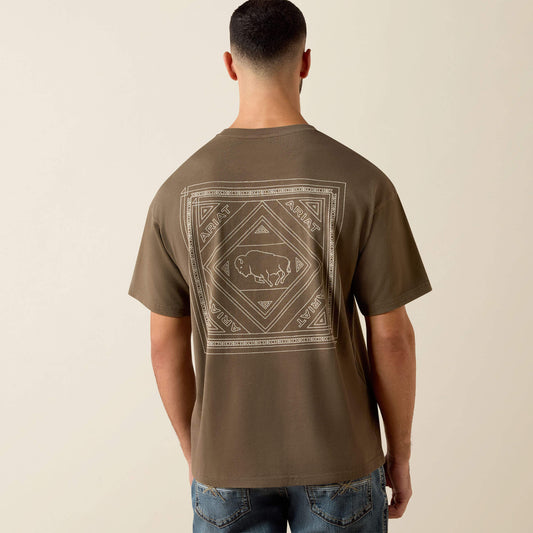 Ariat Buffalo Bandana ToughStock Boxy T-Shirt - US 7436