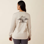 Rebar Cotton Strong Flying Eagle Long Sleeve T-Shirt - US 2379