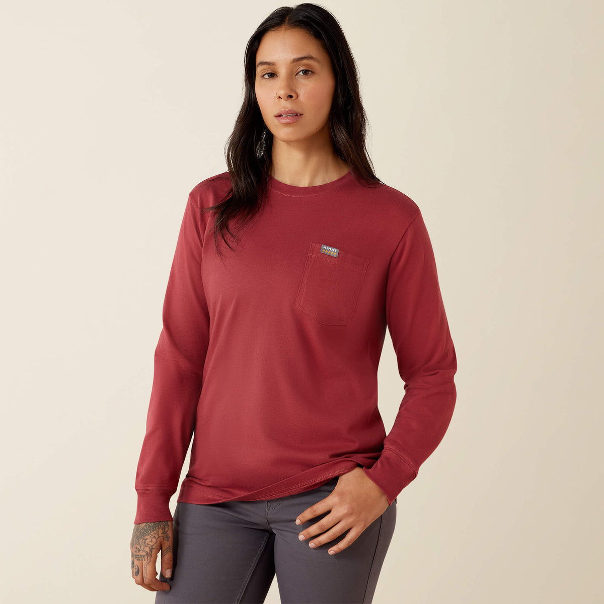 Rebar Cotton Strong Vintage Mother Long Sleeve T-Shirt - US 2245