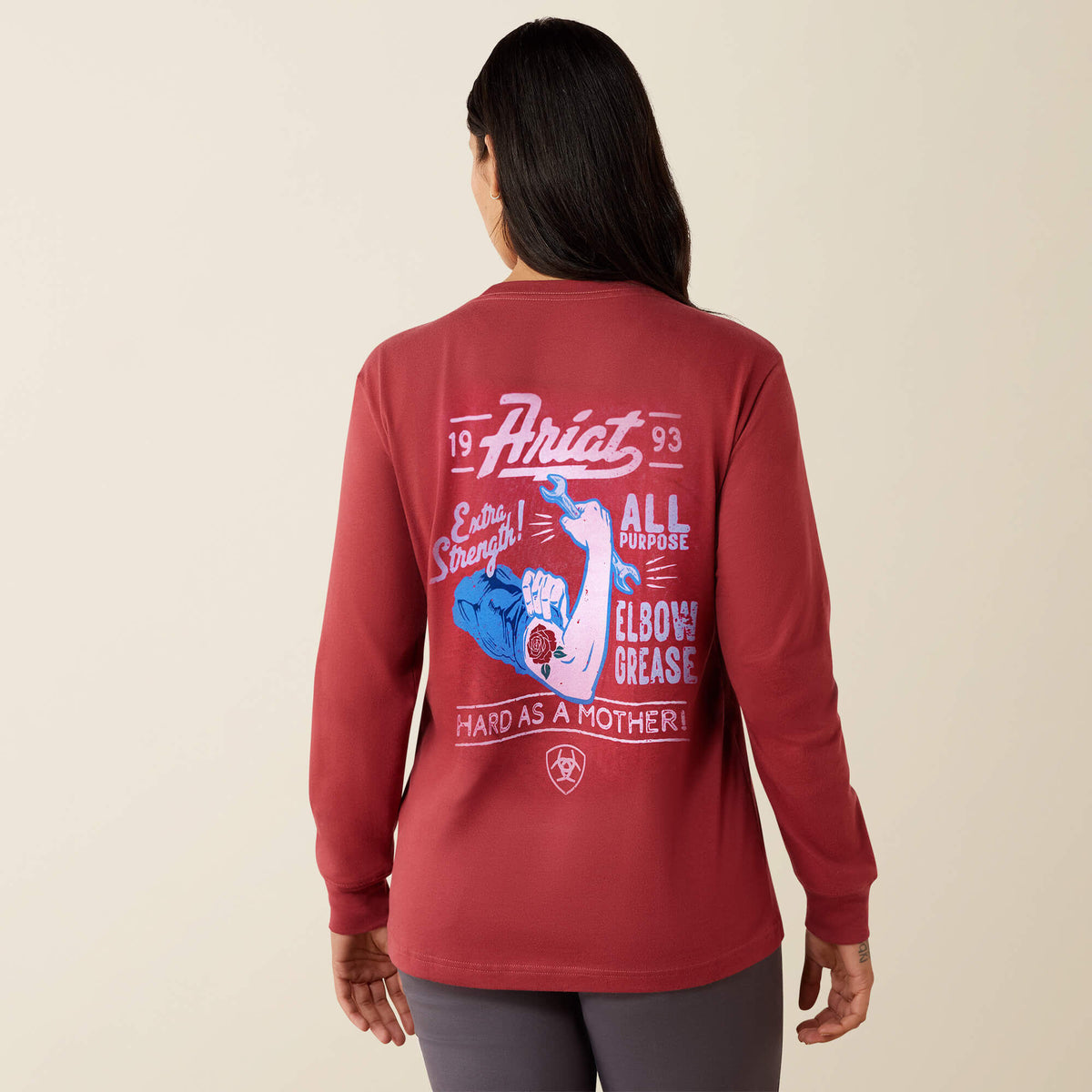 Rebar Cotton Strong Vintage Mother Long Sleeve T-Shirt - US 2245
