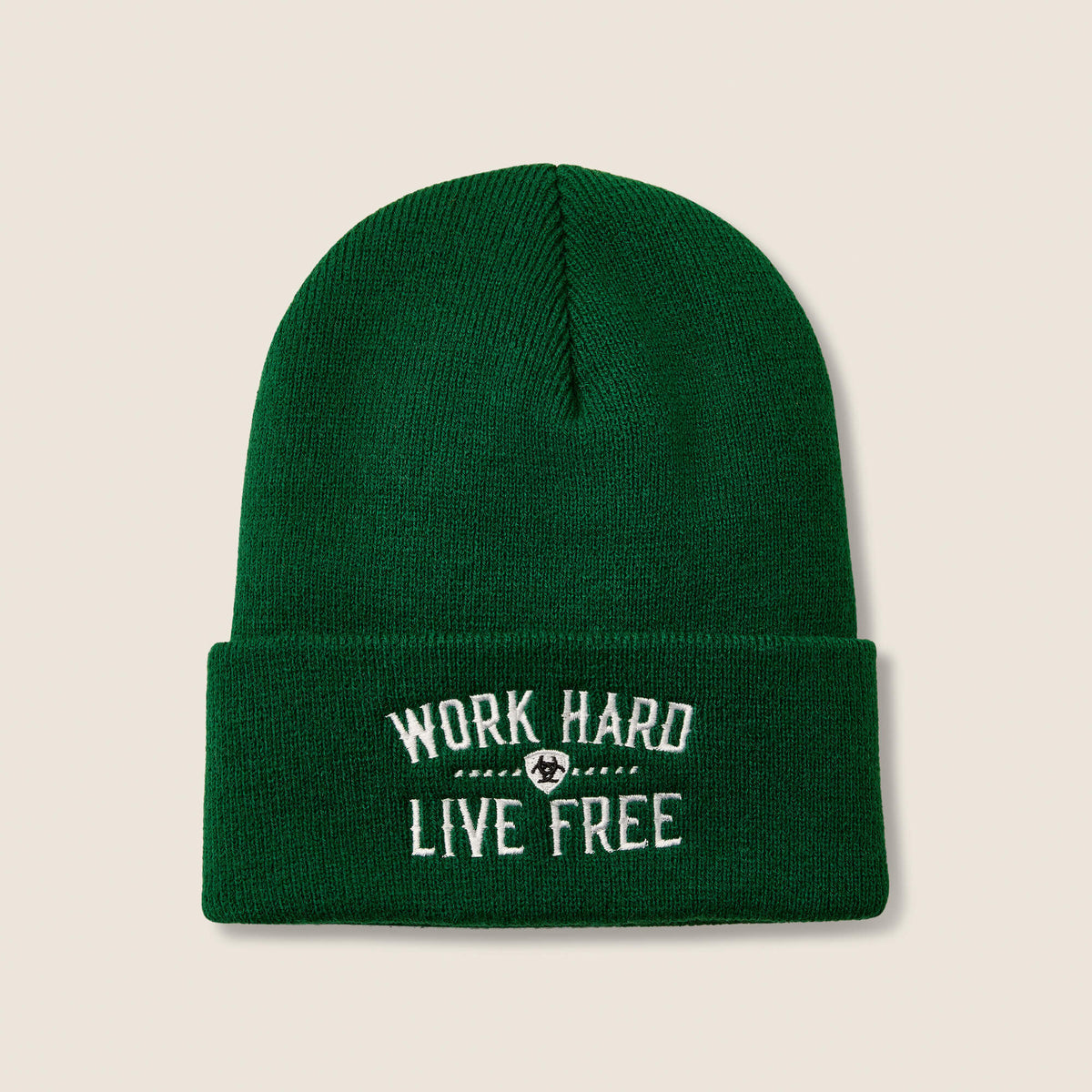 Rebar Work Hard Live Free Embroidery Beanie - US 2009