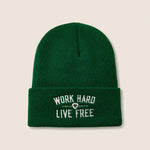 Rebar Work Hard Live Free Embroidery Beanie - US 2009
