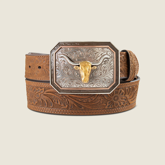 Floral Embossed Belt - US 5746