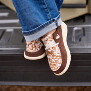 COFFEE BEAN SUEDE|SPECKLED COW PRINT