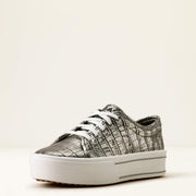 SILVER CROC PRINT