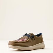 BROWN BOMBER|EAGLE FLAG PRINT