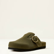 OLIVE SUEDE