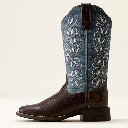 Round Up Holly Wide Square Toe Western Boot - US 1781