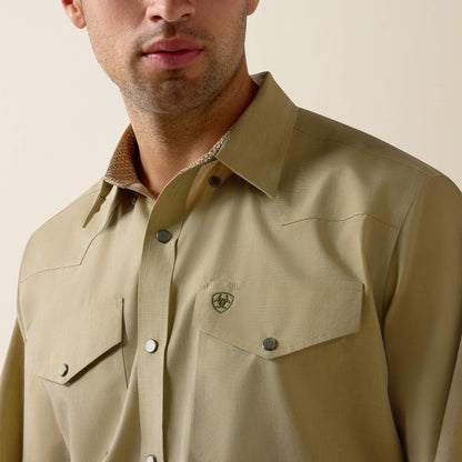 Wrinkle Free Pinpoint Oxford Classic Fit Snap Shirt - US 8025