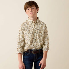 CREAM MULTI SCENIC PRINT