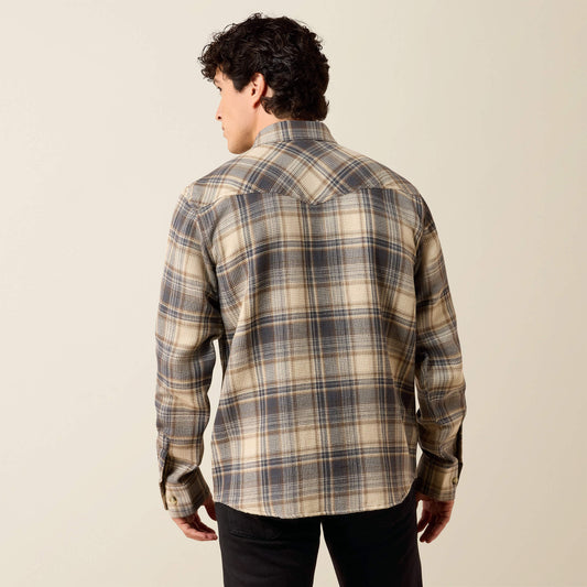 Retro Waffle Button Down Fitted Shirt - US 8945