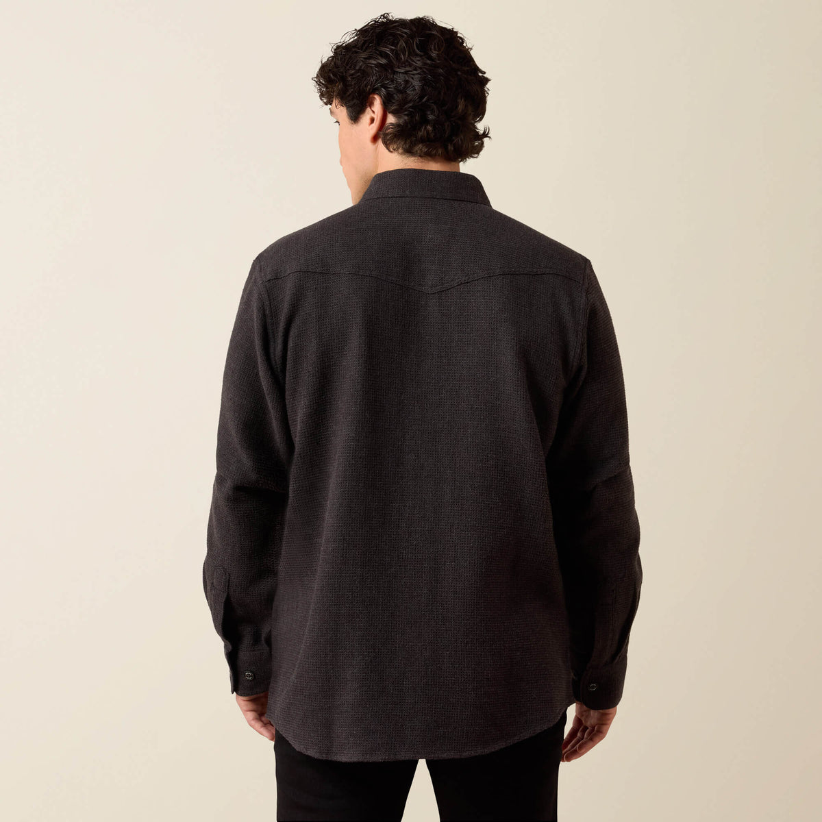 Retro Waffle Button Down Fitted Shirt - US 6411