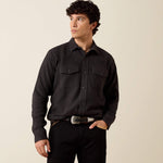 Retro Waffle Button Down Fitted Shirt - US 6411