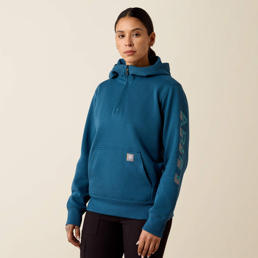 Rebar Lightweight Logo 1/2 Zip Hoodie - US 2304