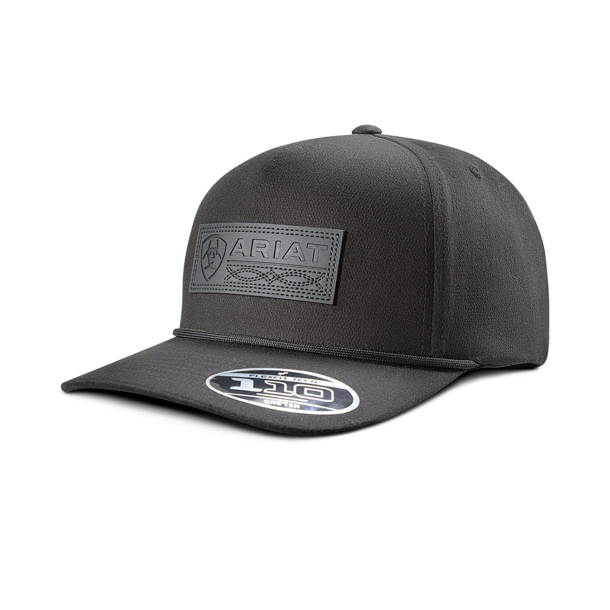 Boot Stitch Faux Leather Patch Cap - US 8876