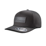Boot Stitch Faux Leather Patch Cap - US 8876