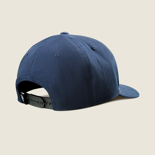 Boot Stitch Faux Leather Patch Cap - US 9015