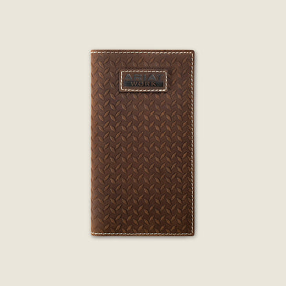 Diamond Plate Embossed Checkbook Wallet - US 0885