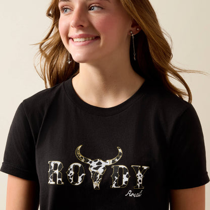 Ariat Rowdy Cow Skull T-Shirt - US 2440