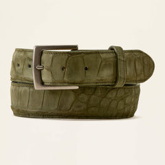 OLIVE NUBUCK AMERICAN ALLIGATOR