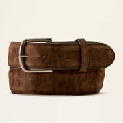 CHOCOLATE NUBUCK AMERICAN ALLIGATOR