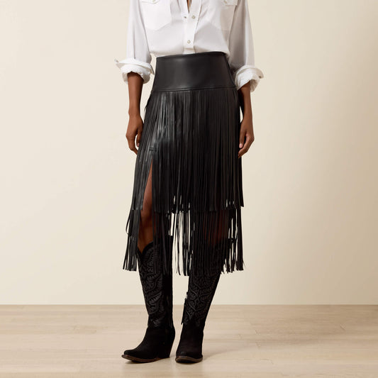 Raven Fringe Skirt - US 3306
